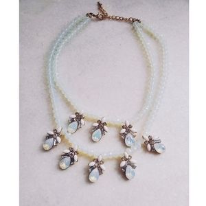 Moonstone double layer necklace